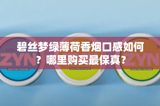 碧丝梦绿薄荷香烟口感如何？哪里购买最保真？